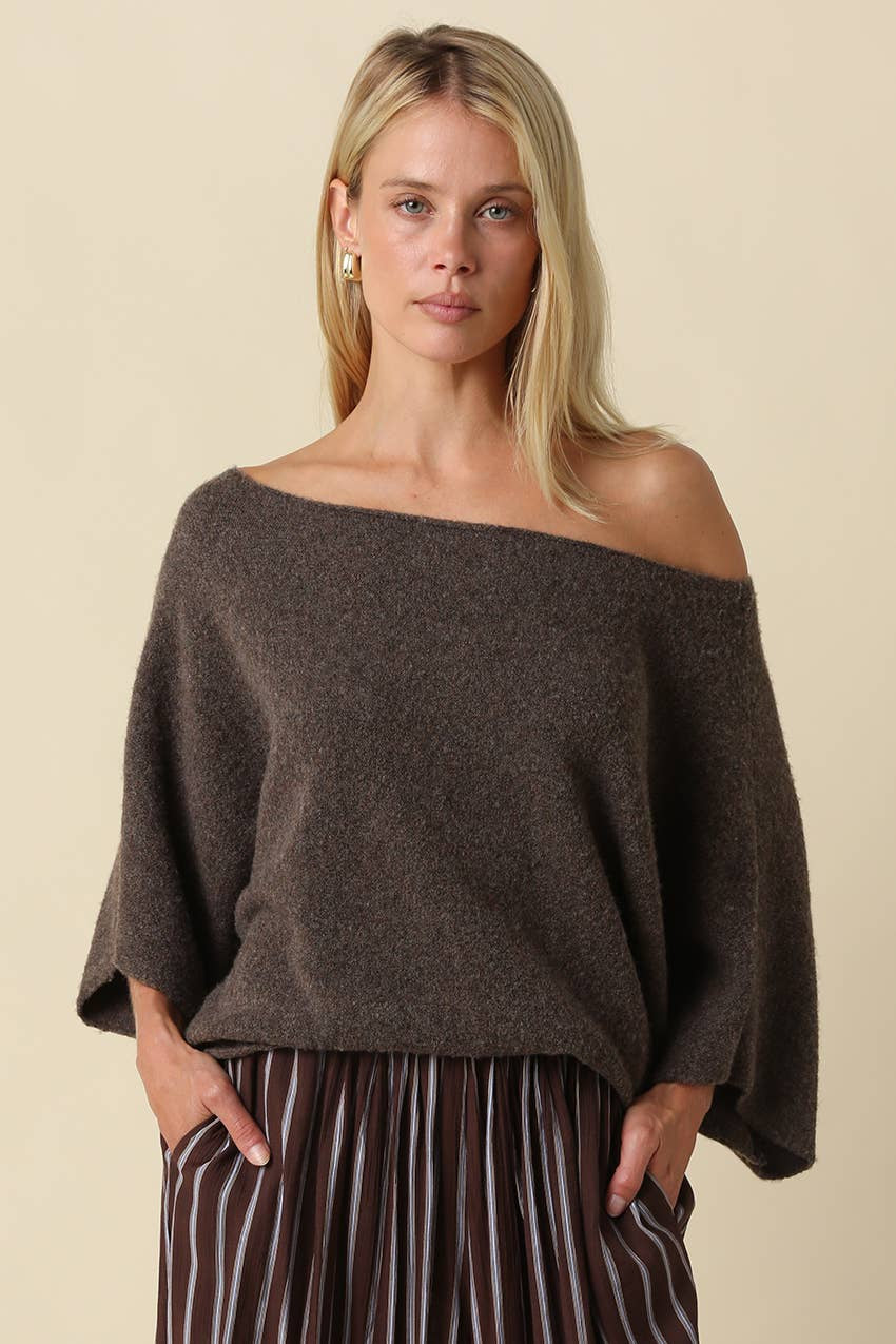 Gloria One Shoulder Knit Top