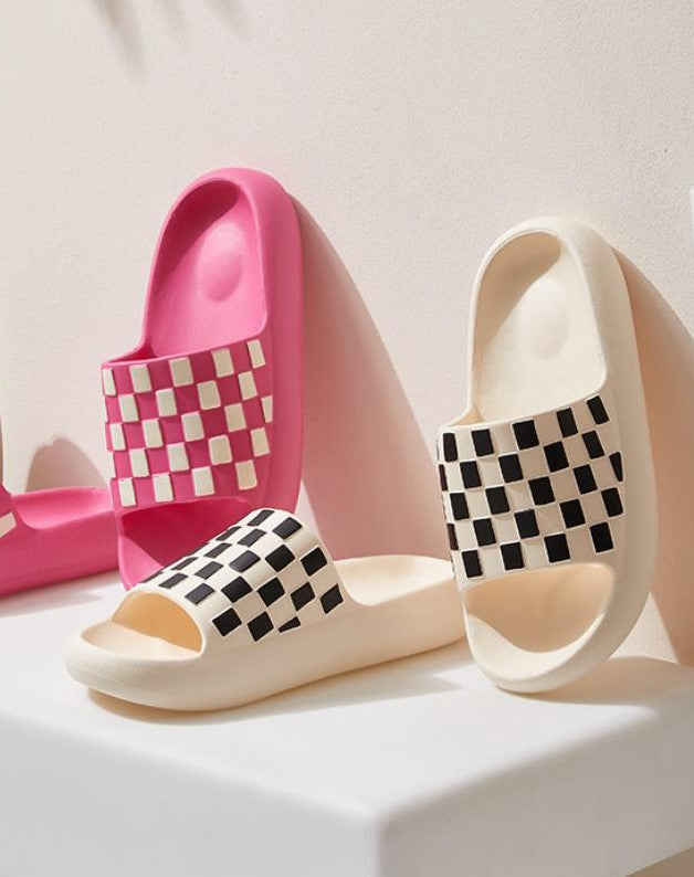 Comfy Checker Slippers