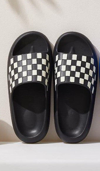 Comfy Checker Slippers