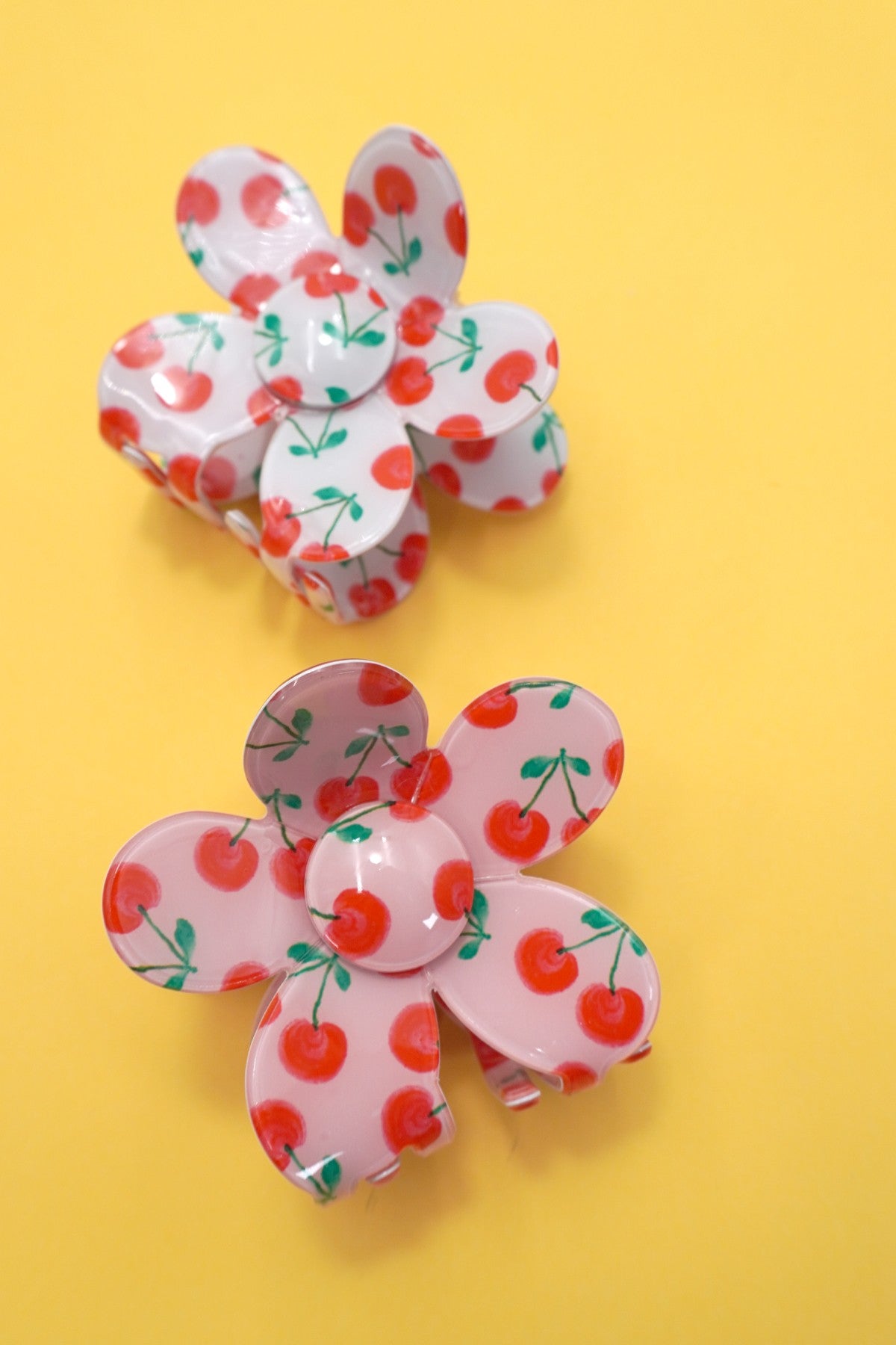 Flower Cherry Hair Clips