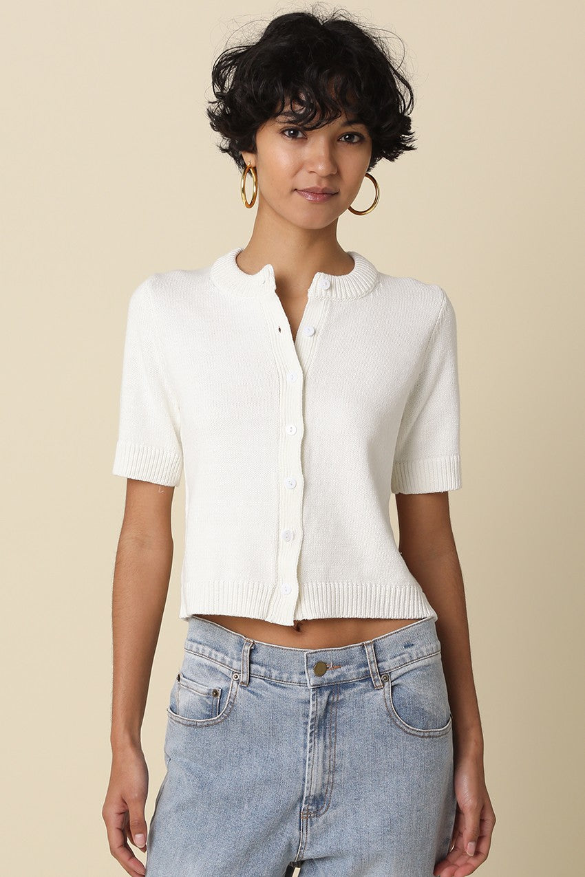 Leia Short Sleeve Knit Top