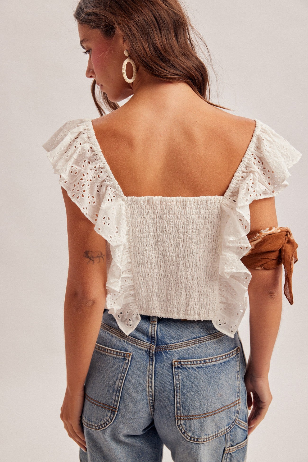 Sweet Magnolia Eyelet Top
