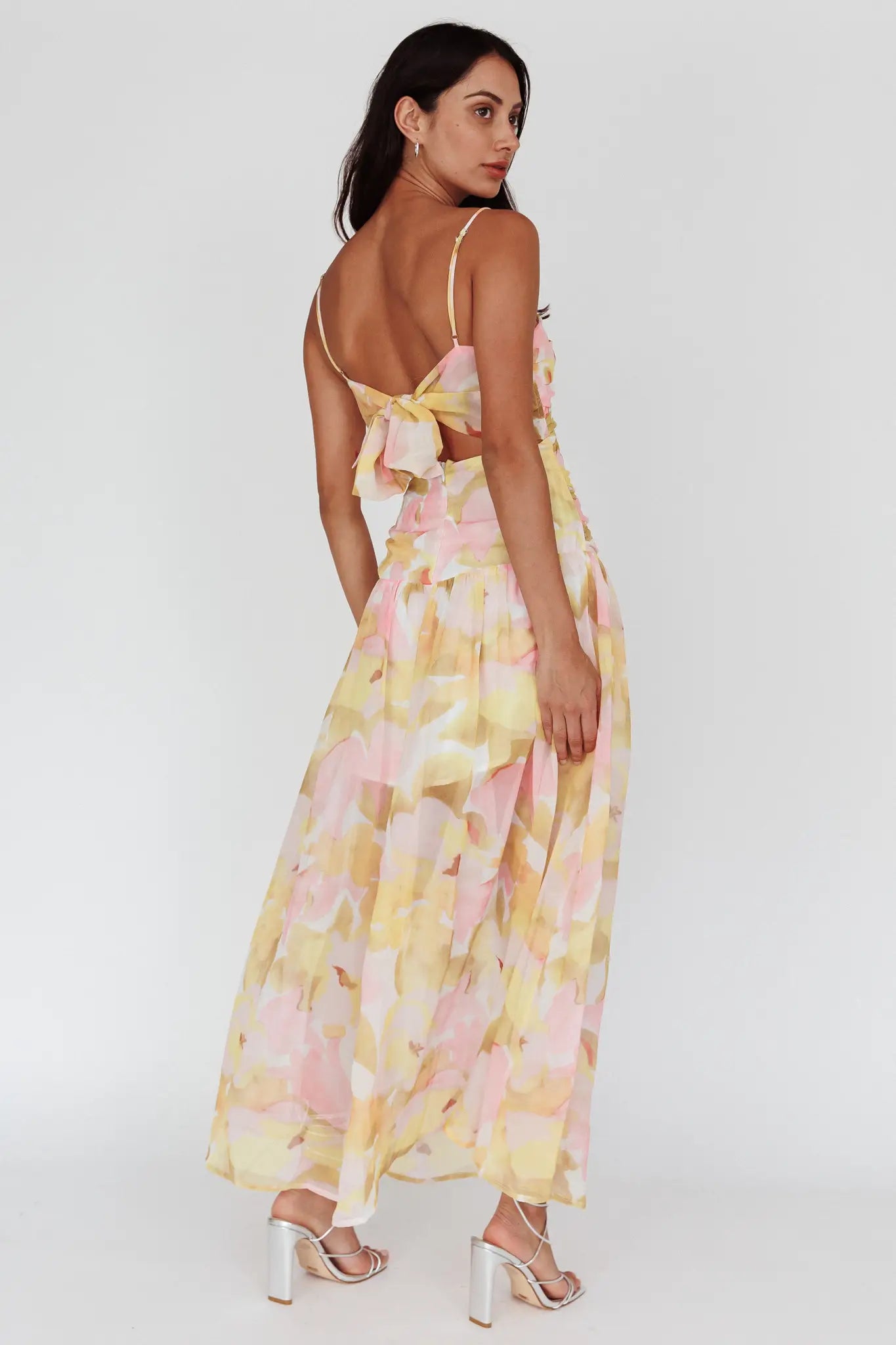 Spring Florals Tie Back Dress