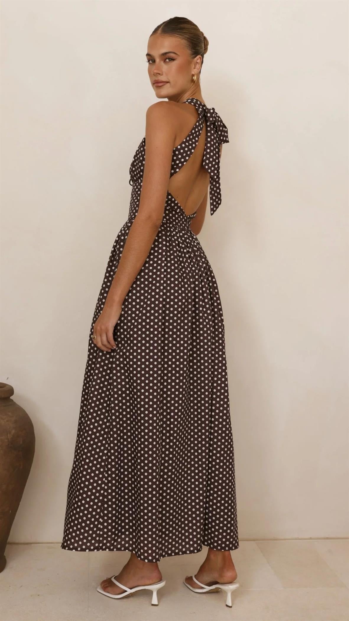 Polka Breeze Maxi Dress