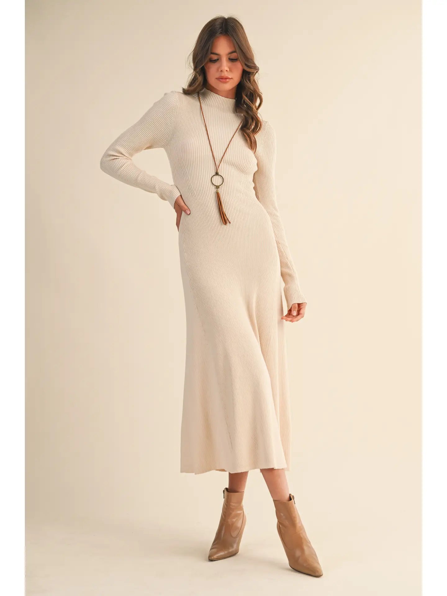 Mari Mock Neck Dress