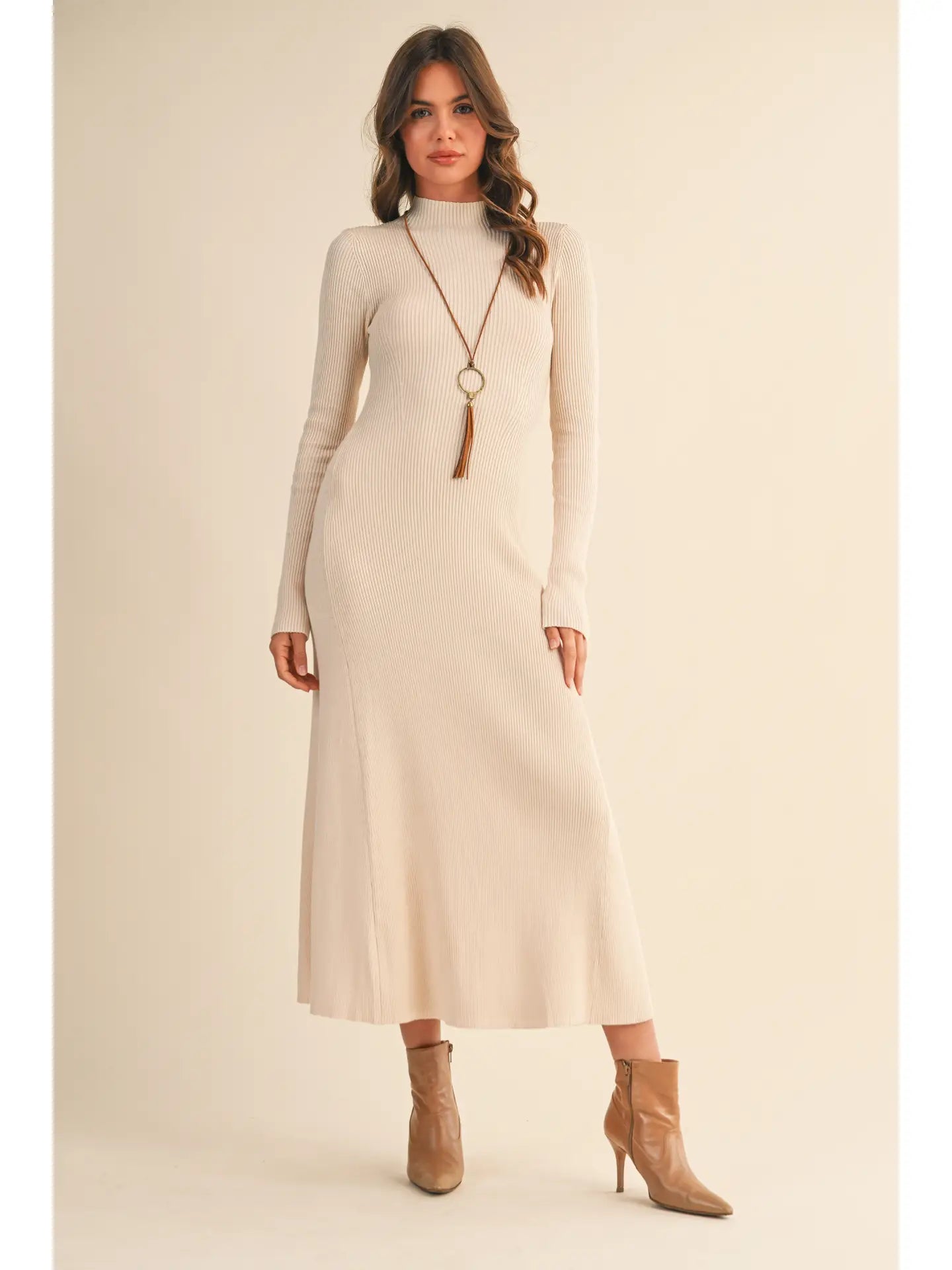 Mari Mock Neck Dress