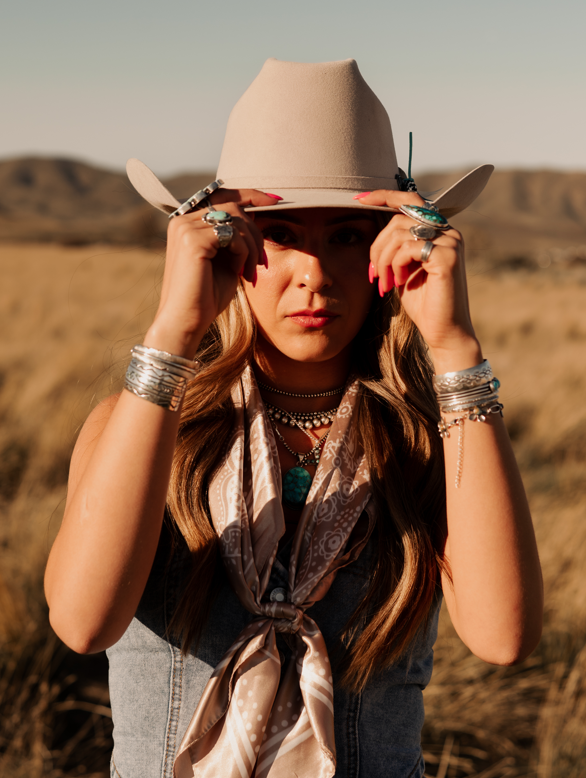 100% Wool Felt Western Cowboy Hat - Style Cattleman