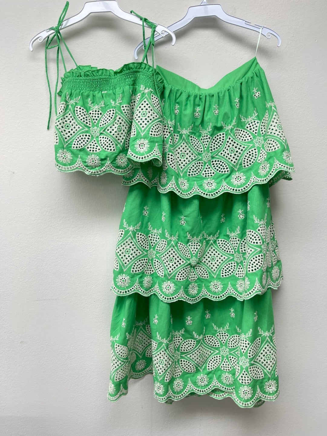 Sevilla Embroidery Top Maxi Skirt Set