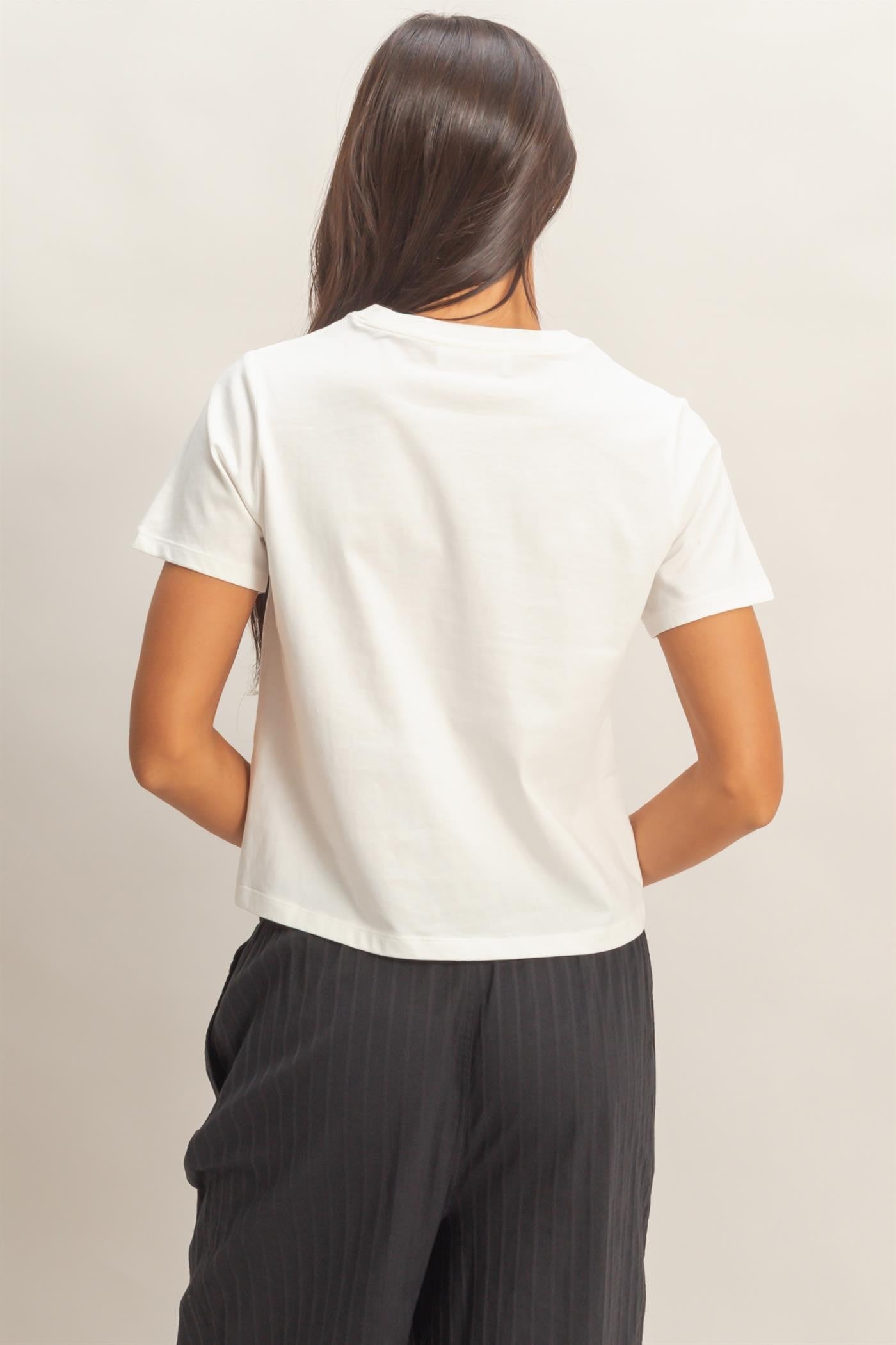 Crew Neck Cotton T-Shirt