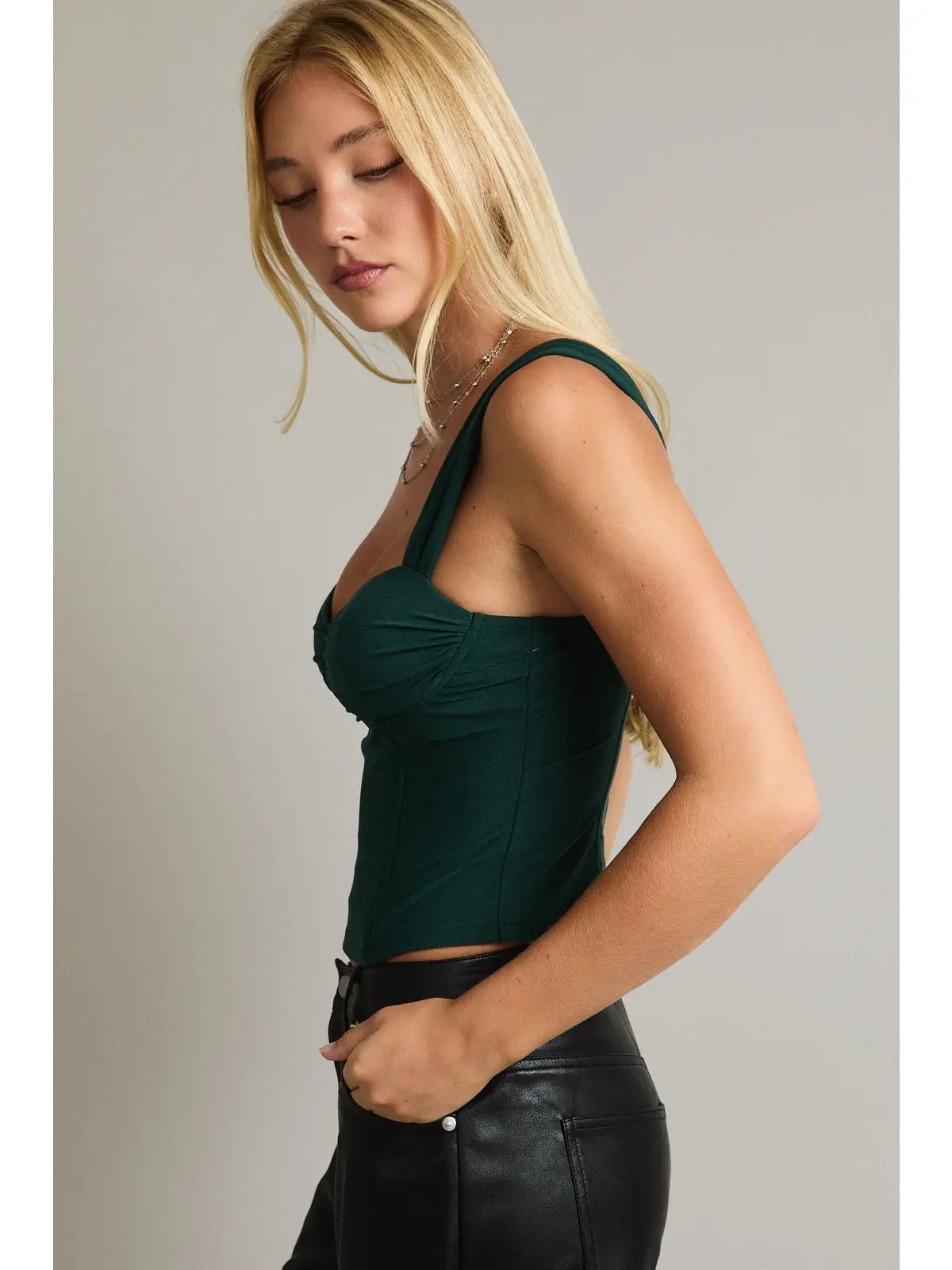 Mistletoe Bustier Top