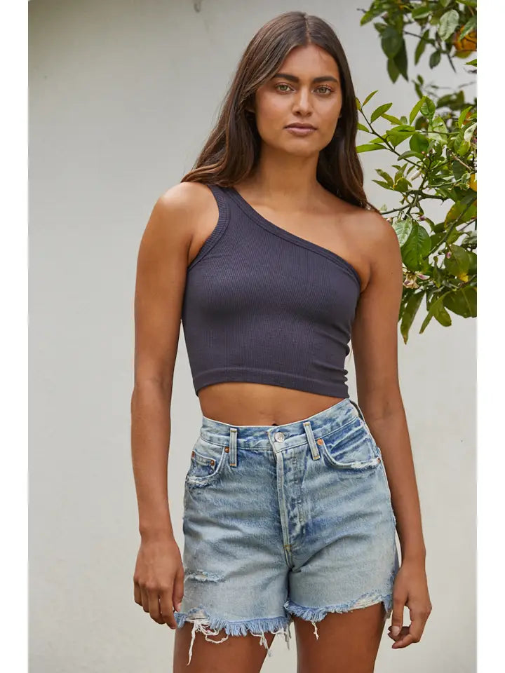 Empress One Shoulder Tank Top
