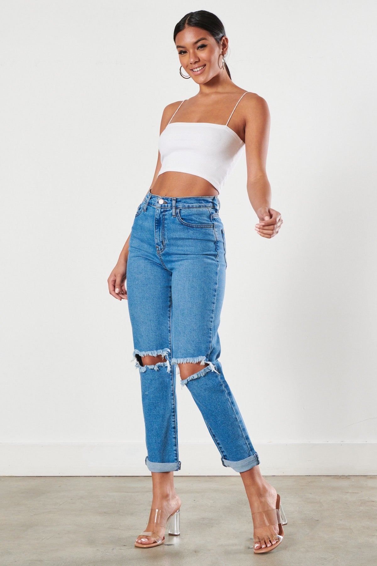 Medium Stone Jeans
