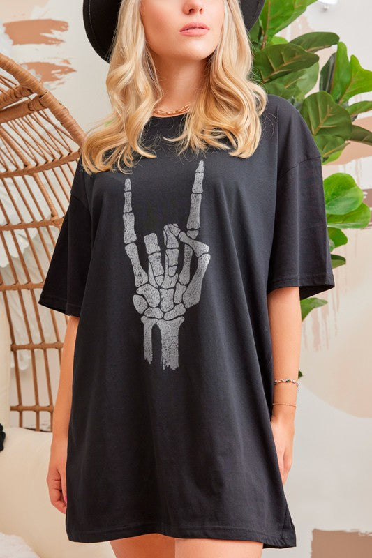 Skeleton Rock N Roll Tee