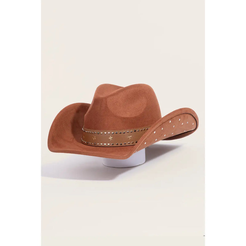 Studded Star Brim Cowboy Hat