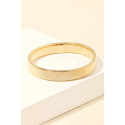 Ribbed Stretch Bangle Bracelet