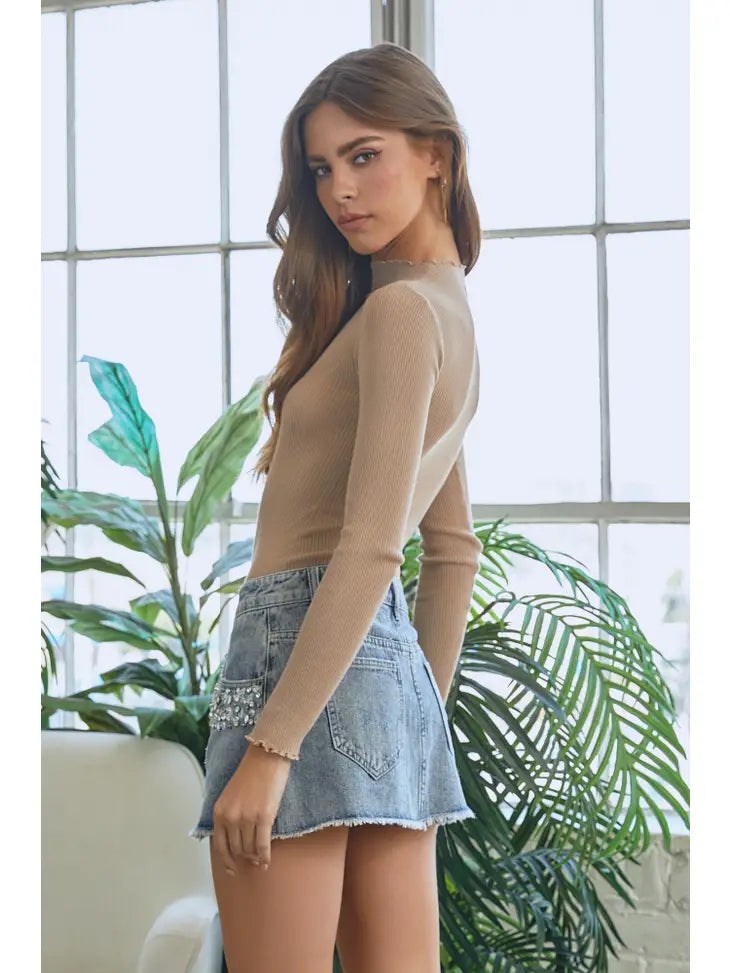 The Frill Knit Bodysuit