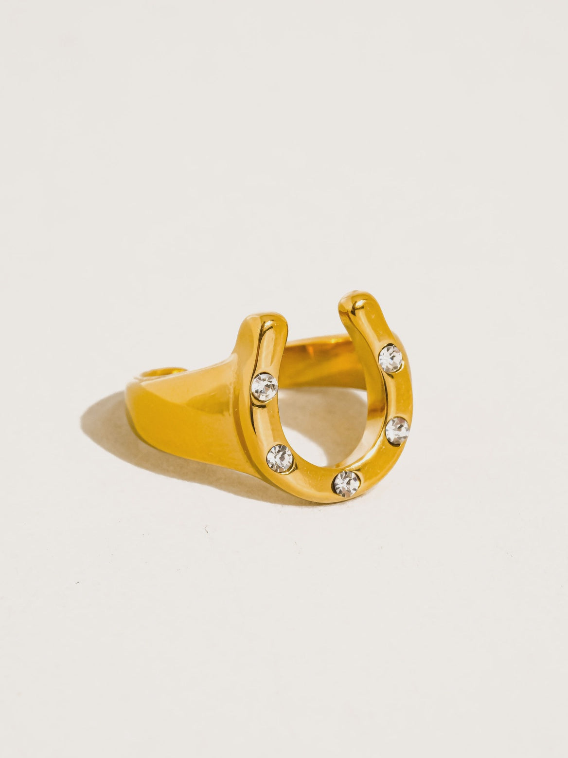 Lucky Charm Horseshoe Ring