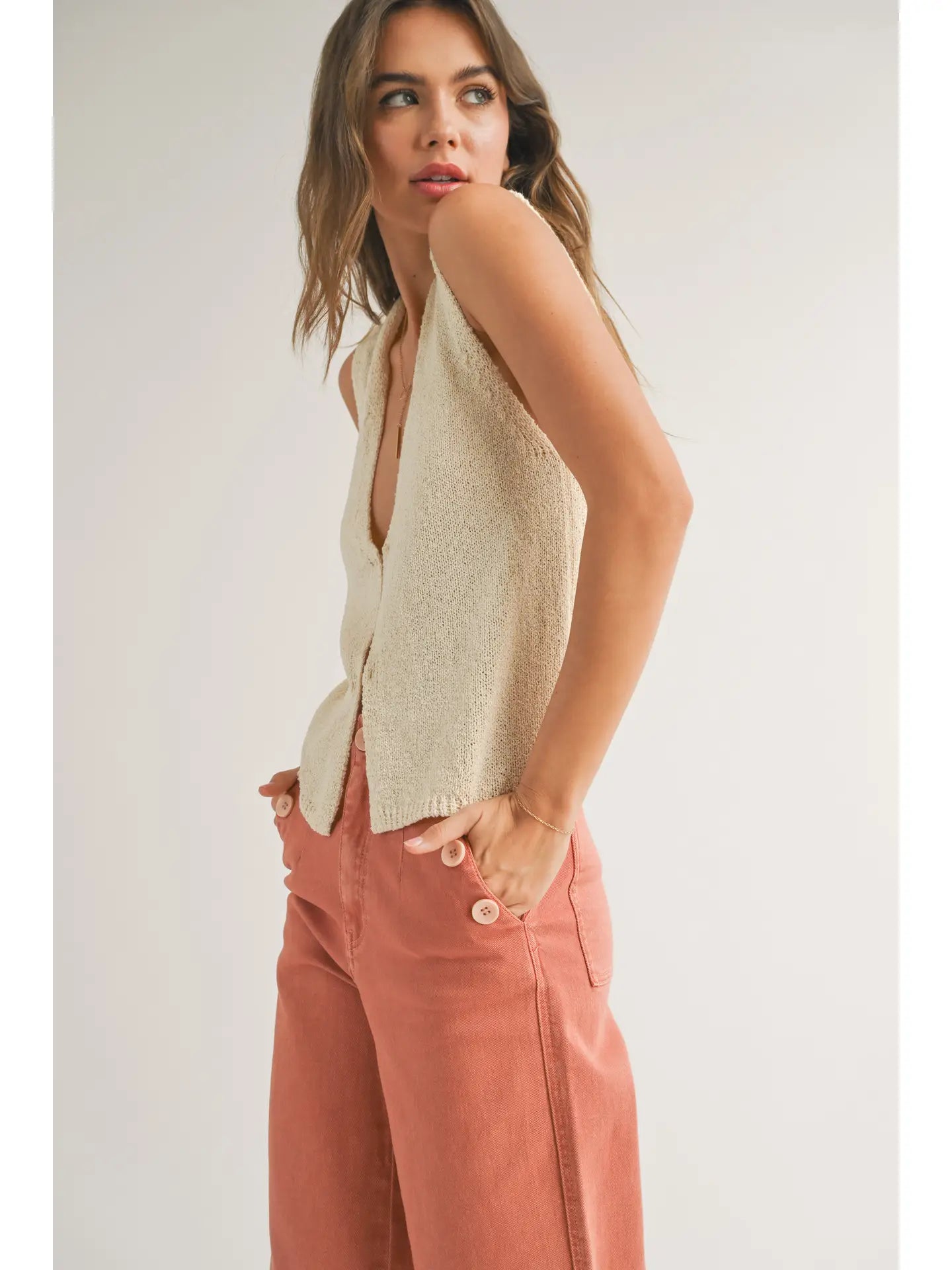 Brooklyn Hook & Eye Knit Top