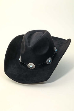 Medallion Disc Strap Western Cowboy Hat