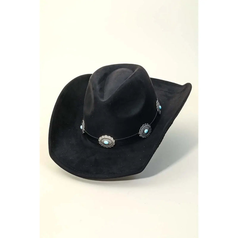 Medallion Disc Strap Cowboy Hat