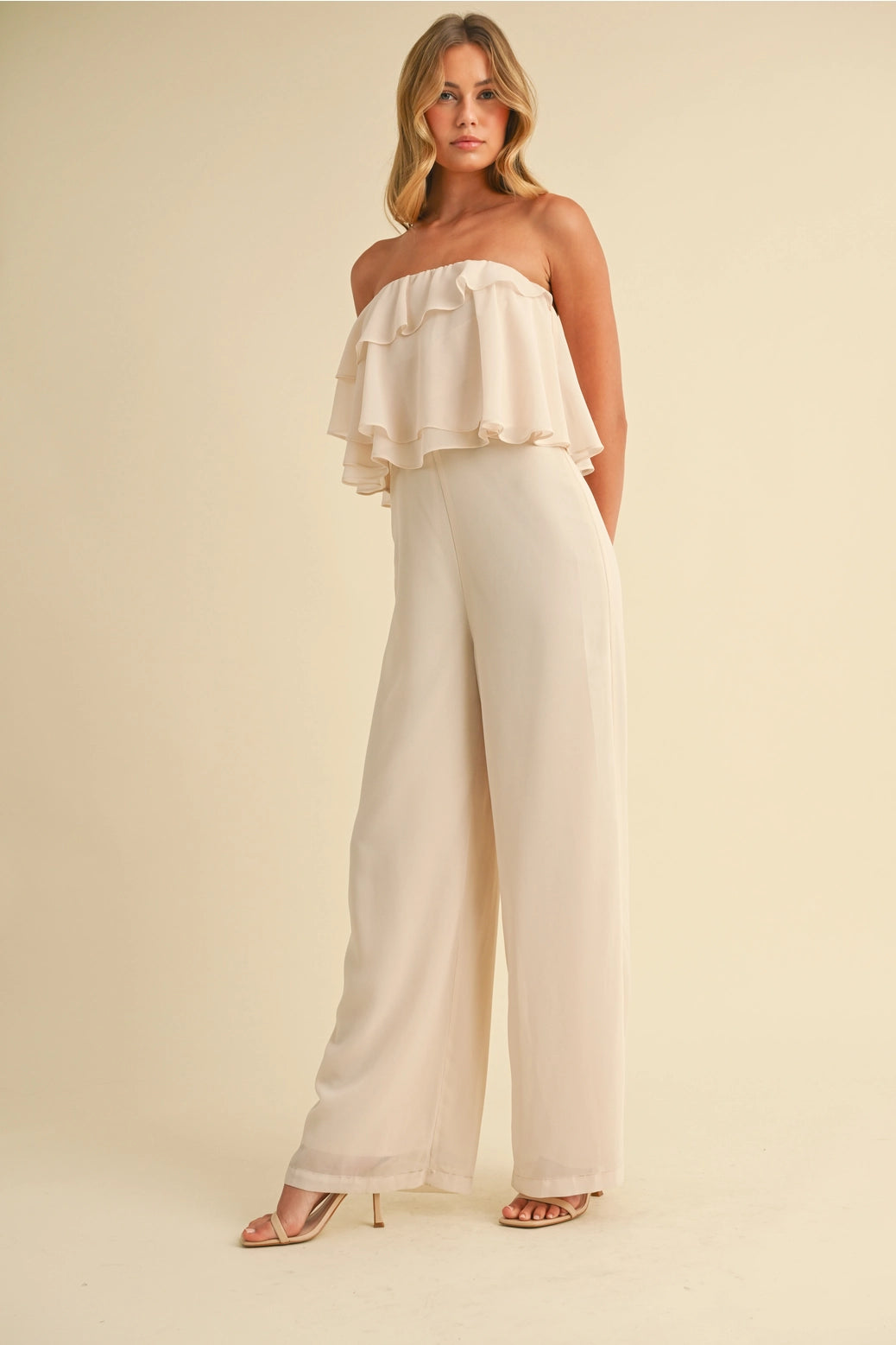 Chiffon Tube Jumpsuit