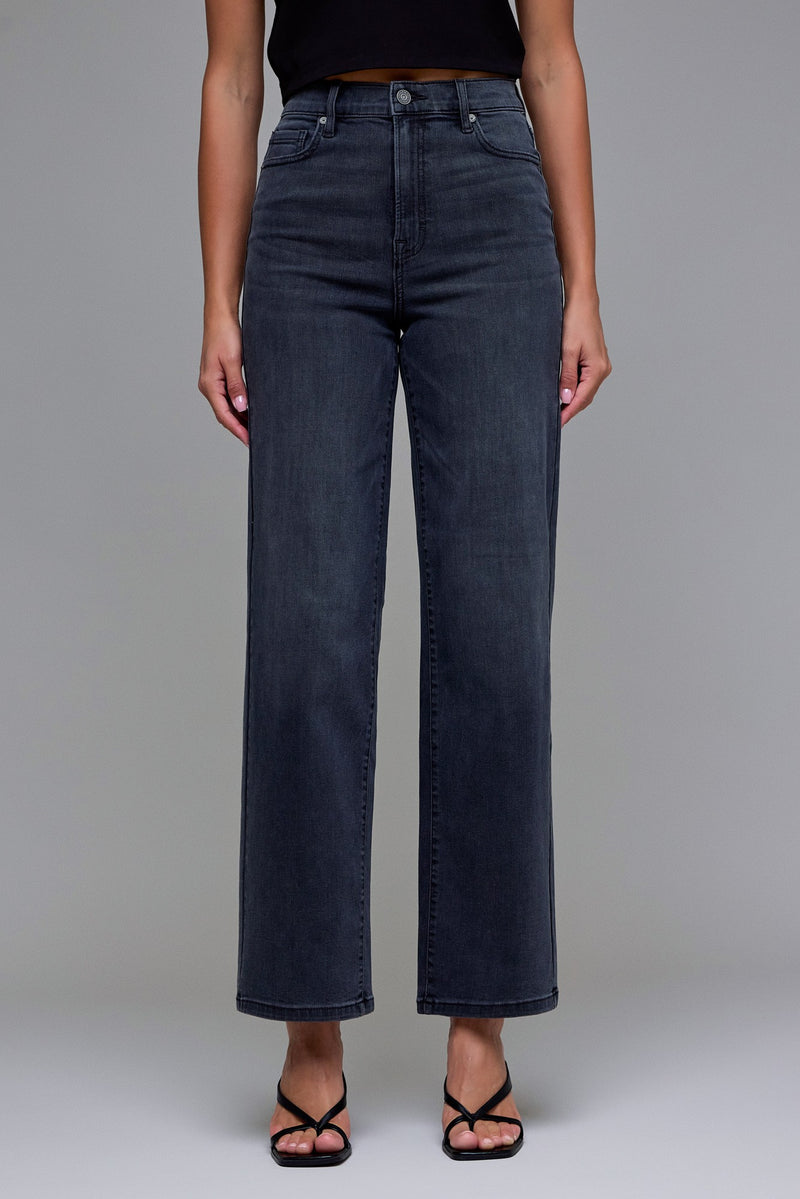 Black High Rise Dad Jean