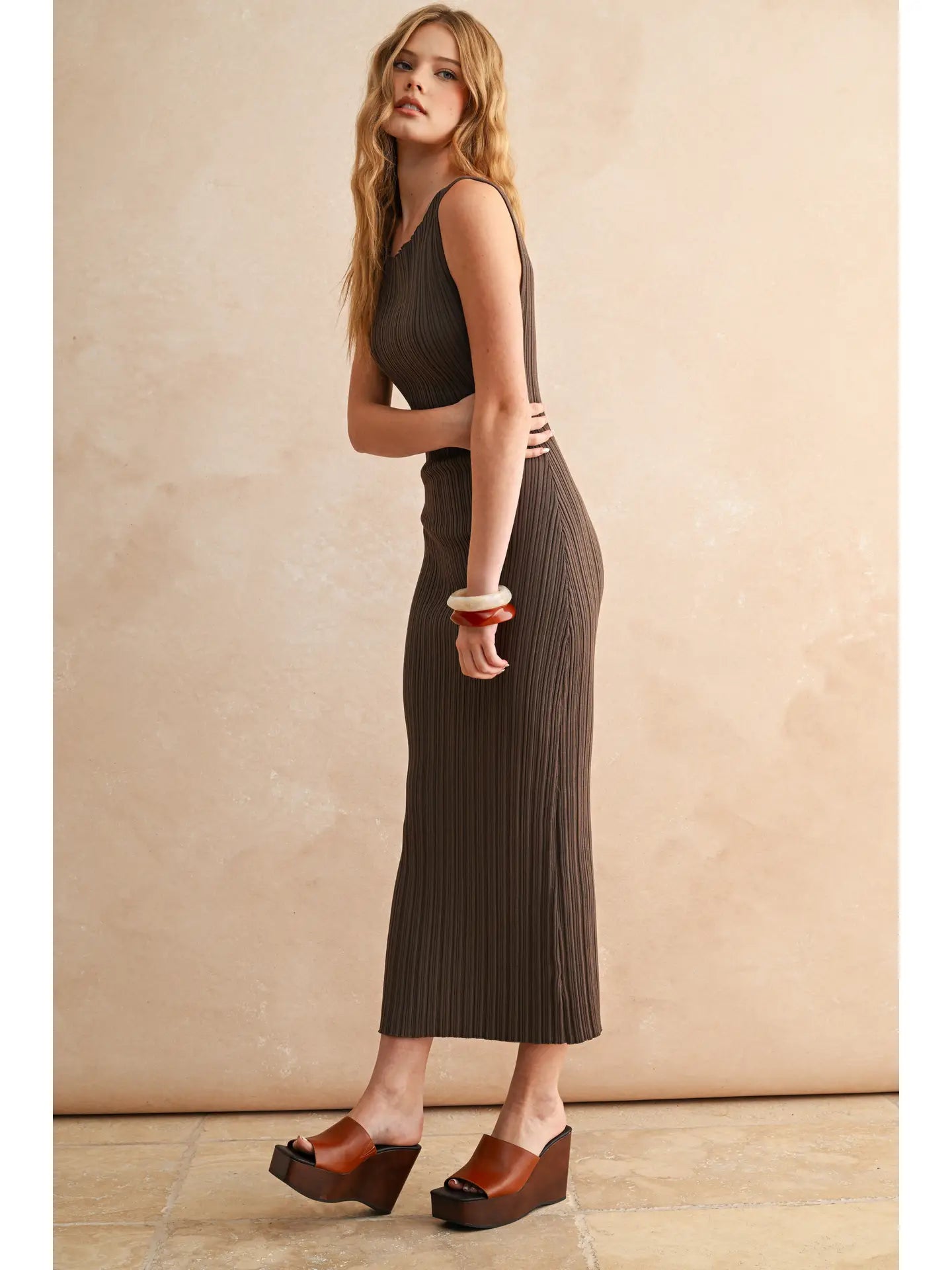 Stassi Ribbed Midi
