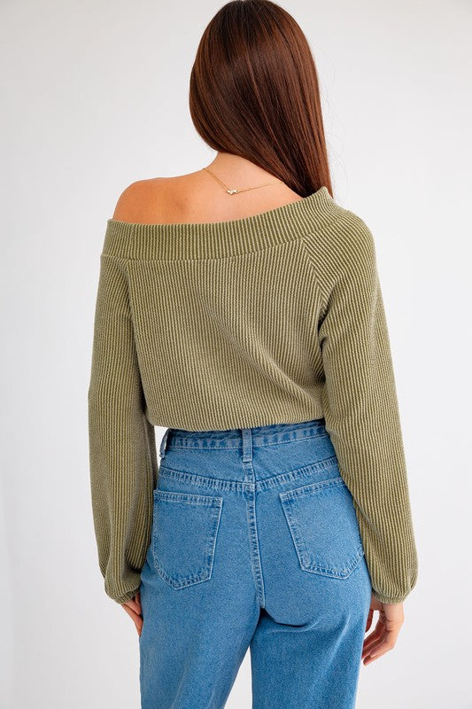 slouchy shoulder top
