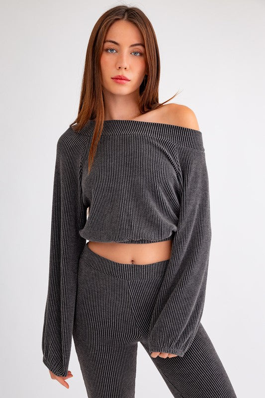 slouchy shoulder top