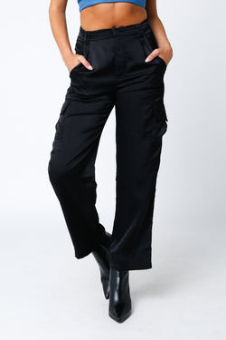 Silk Cargo Pants