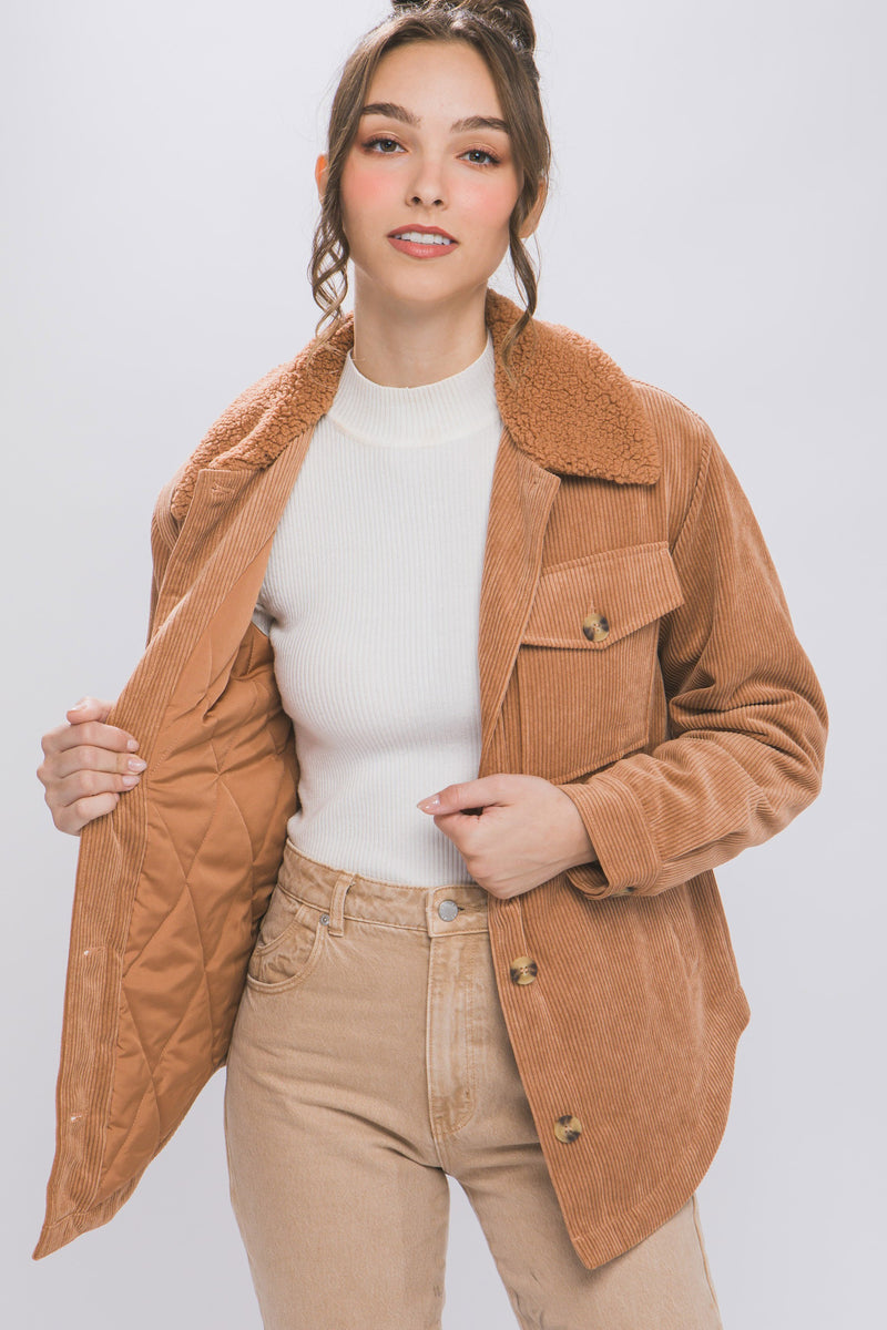 Corduroy Jacket Plush Boutique Brentwood