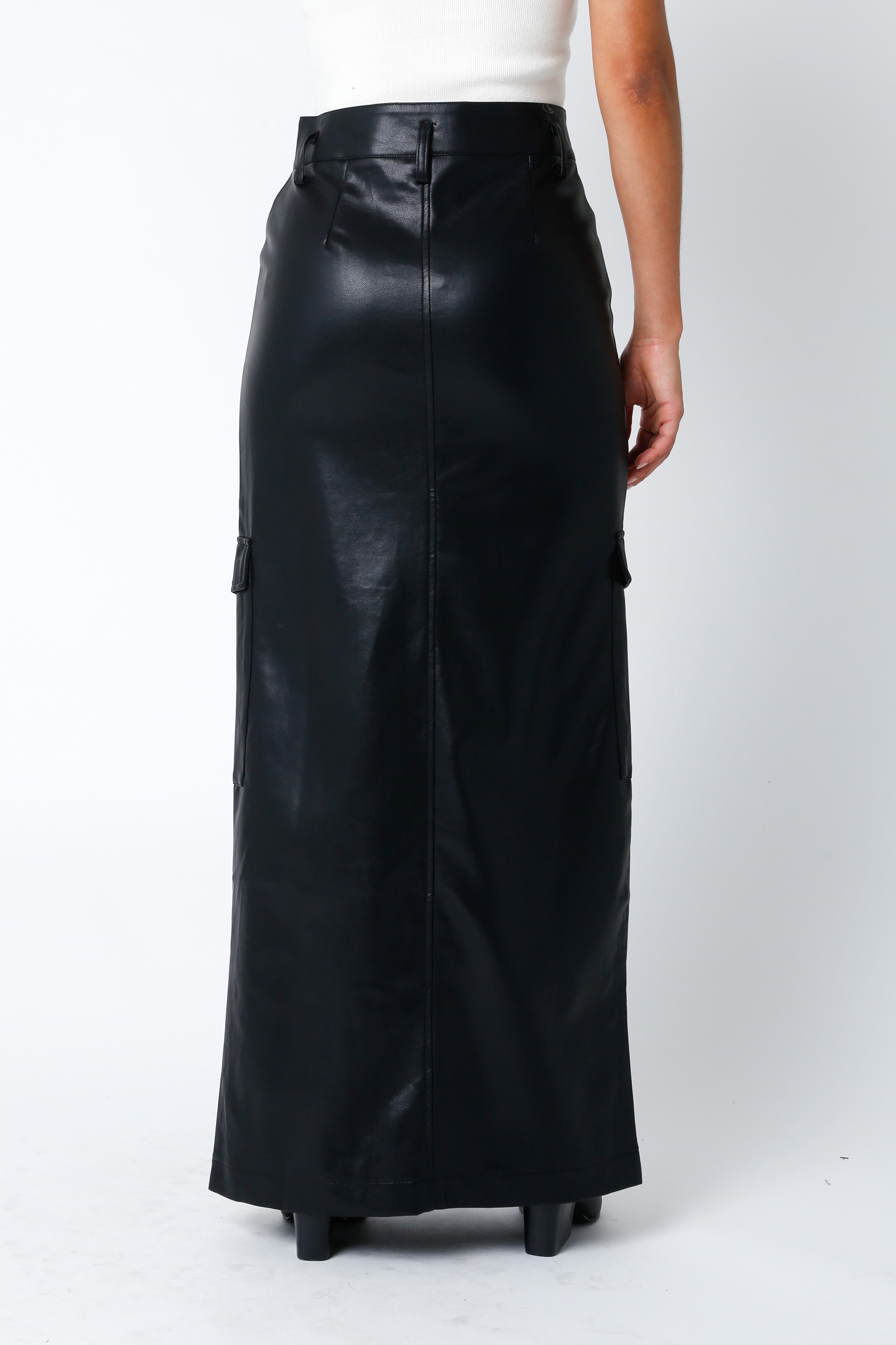 Bernarda Faux Leather Maxi Skirt