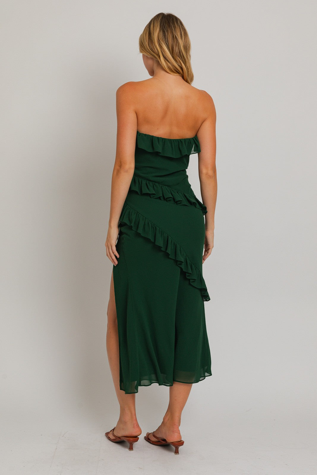 Hollie Ruffled Tube Dress