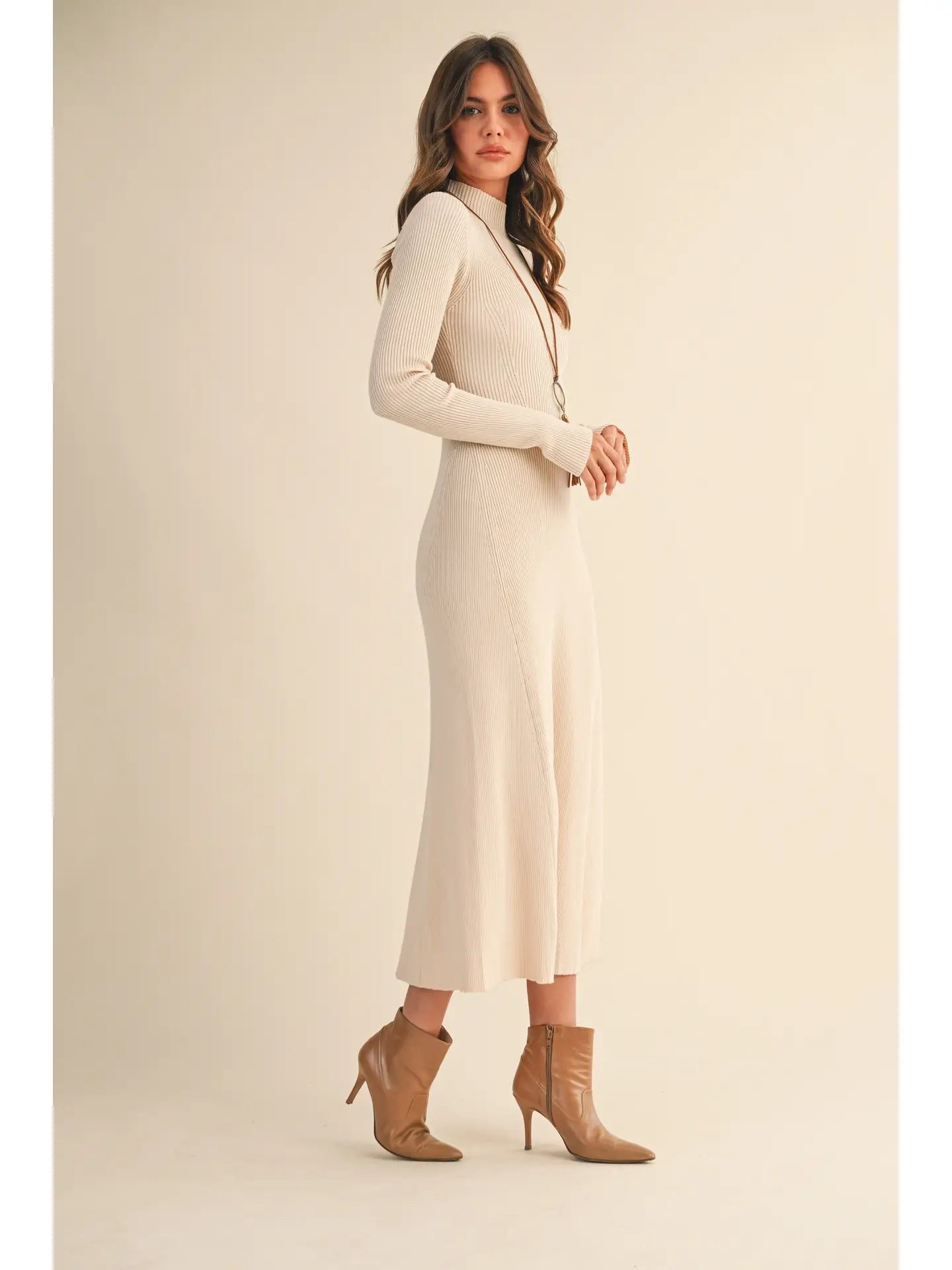 Mari Mock Neck Dress
