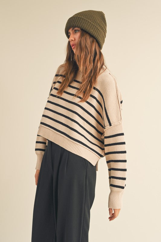 Eva Mock Neck Sweater