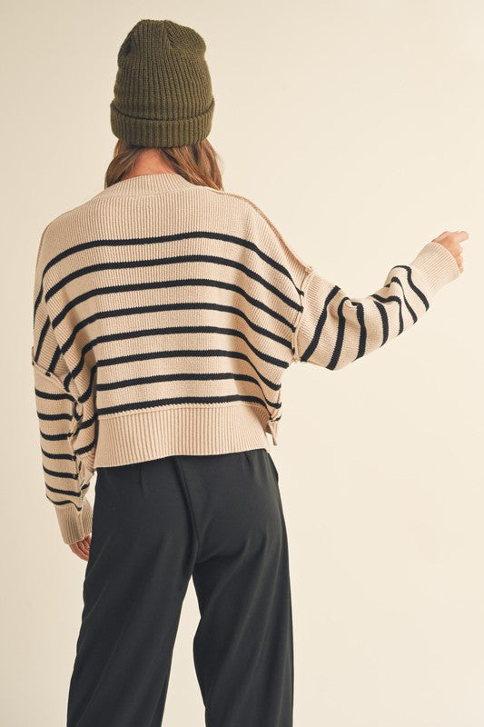 Eva Mock Neck Sweater