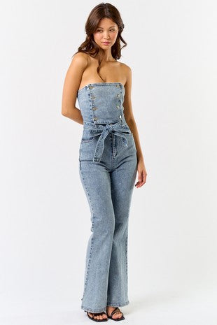 Out West Denim Jumpsuit