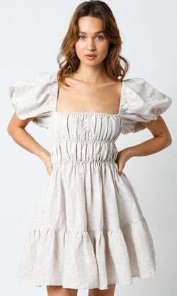 Maren Linen Short Dress