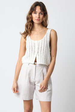 Dylan Cropped Sweater Top