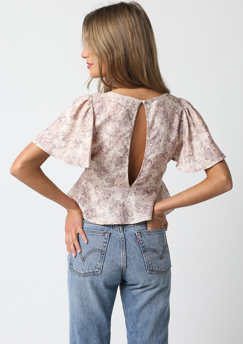 Julie Floral Print Top