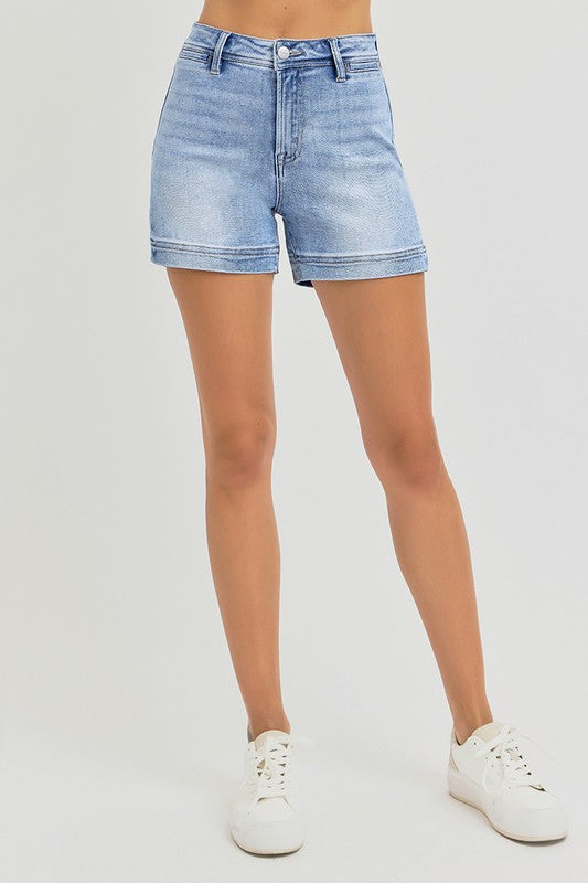 Risen High Rise Welt Pocket Shorts