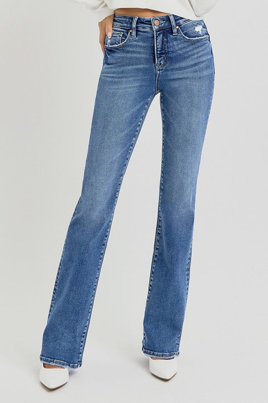 Risen TC-High Rise-Straight Jeans