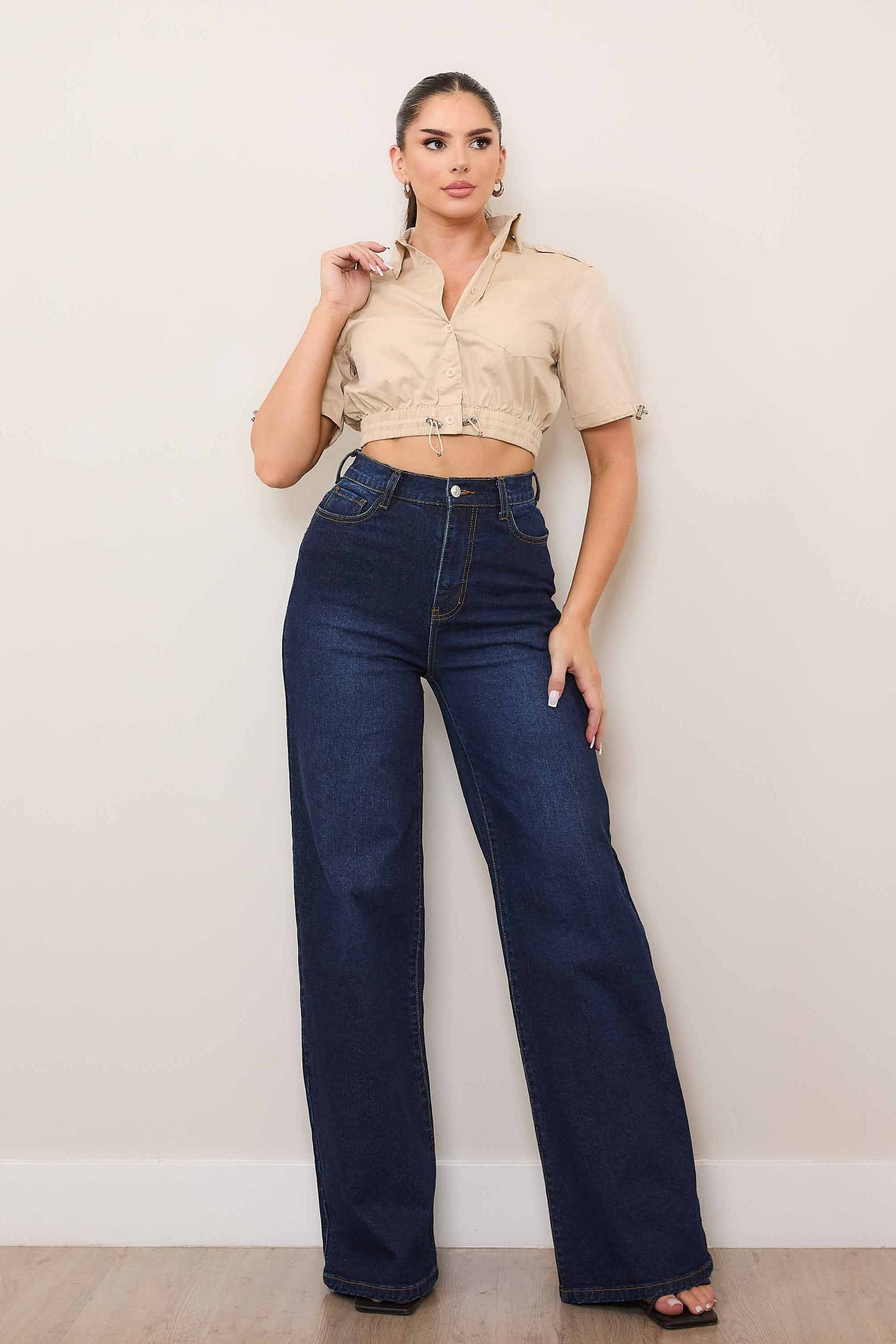 Holly High Rise Wide Leg Jean
