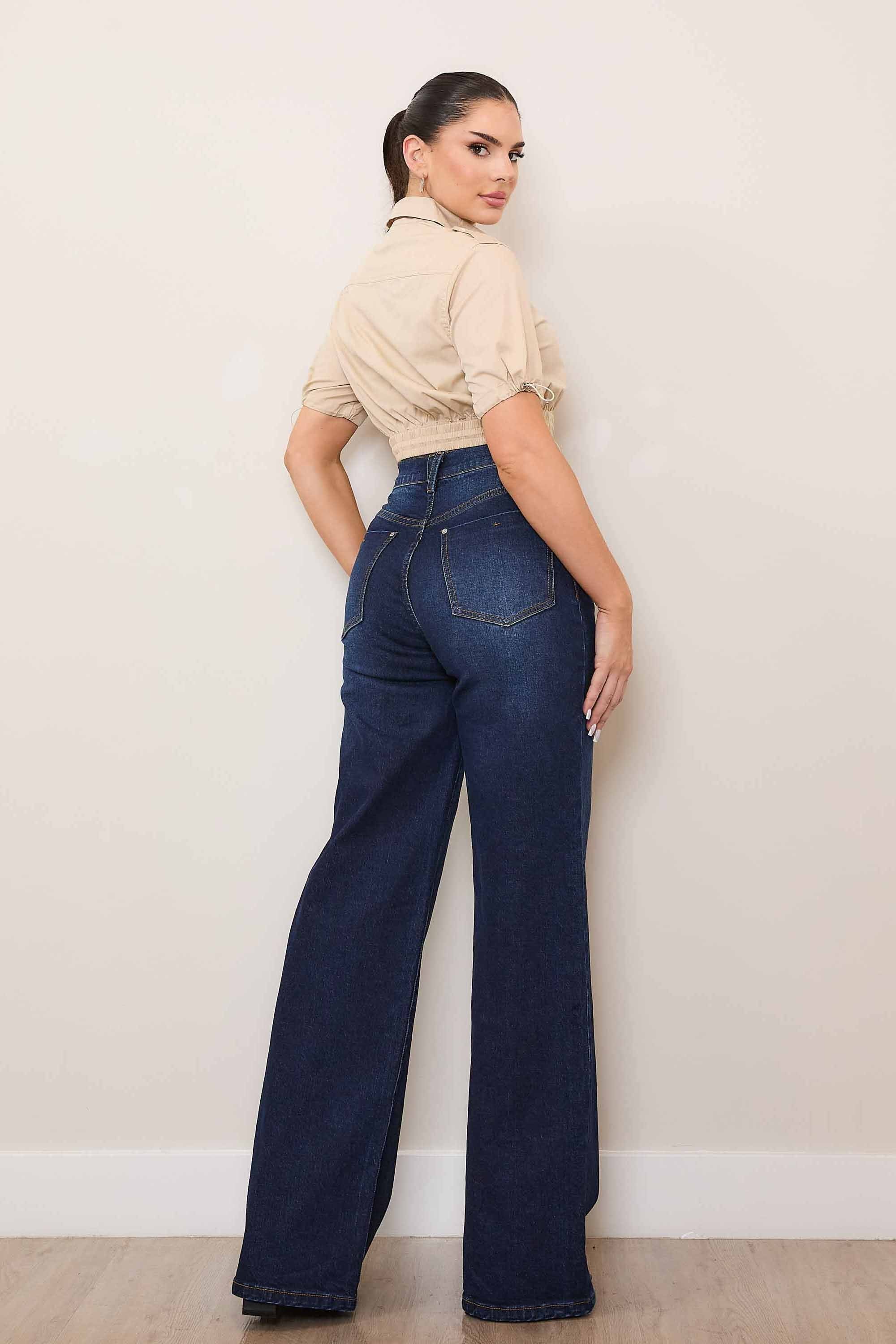 Holly High Rise Wide Leg Jean