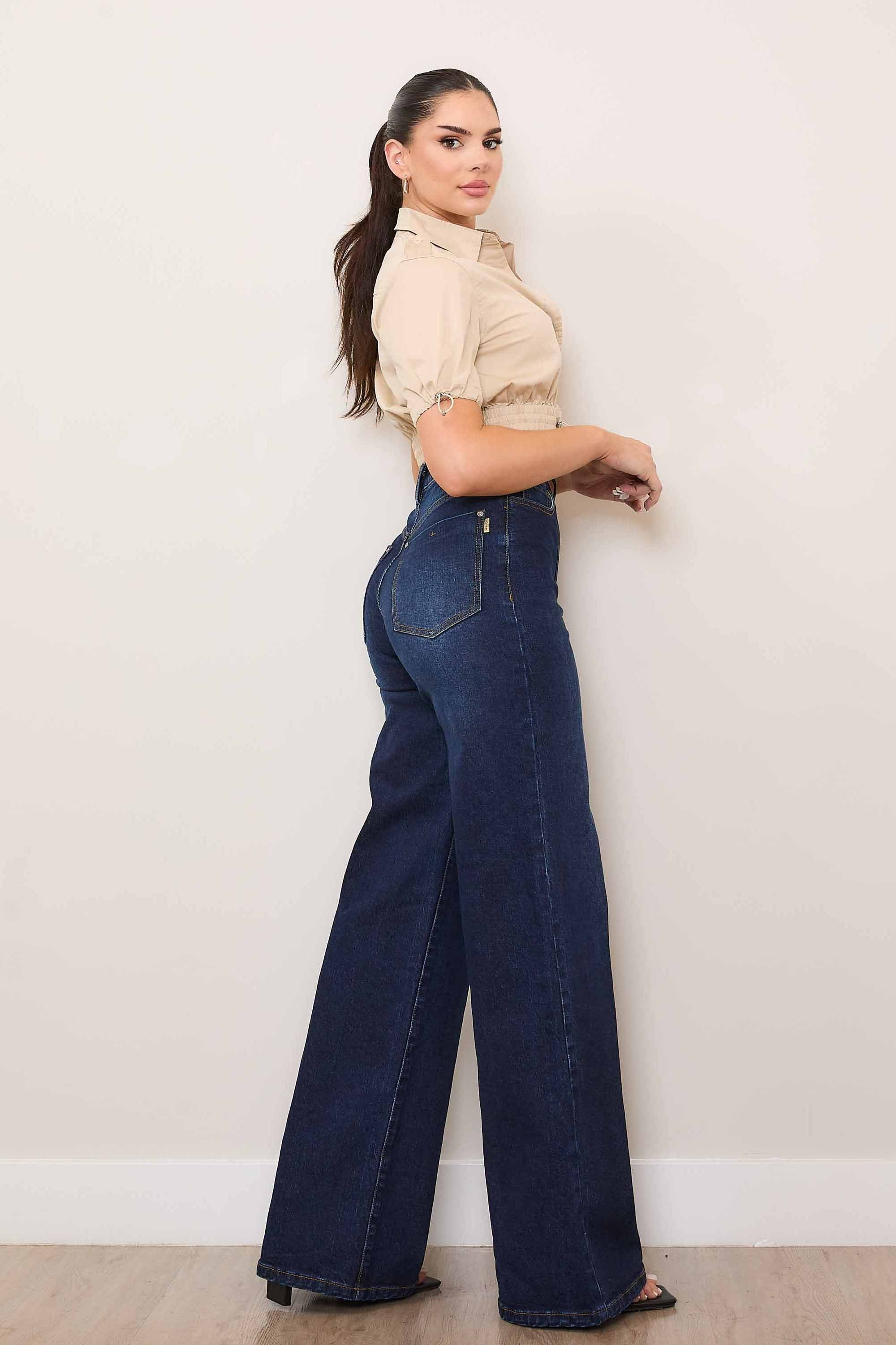 Holly High Rise Wide Leg Jean