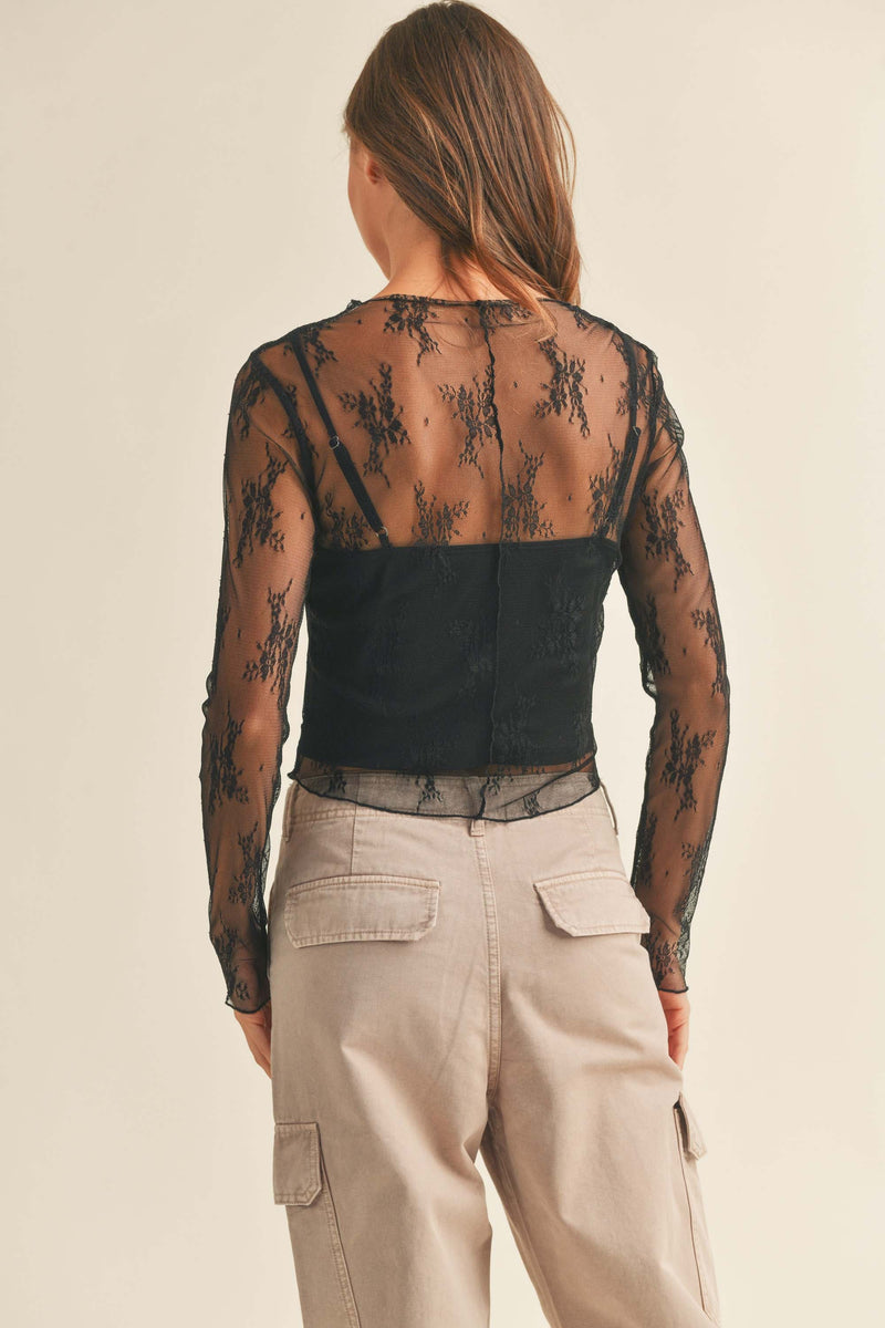 Home For The Holidays Lace Top