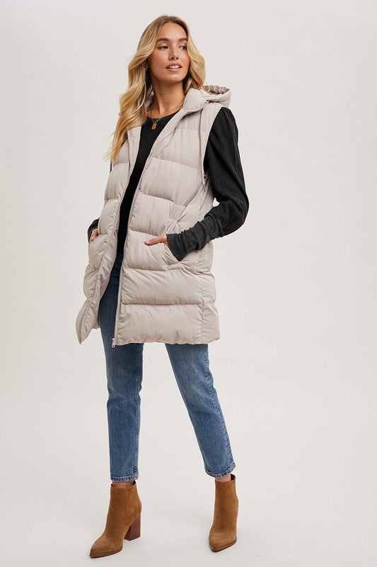 Long Puffer Vest