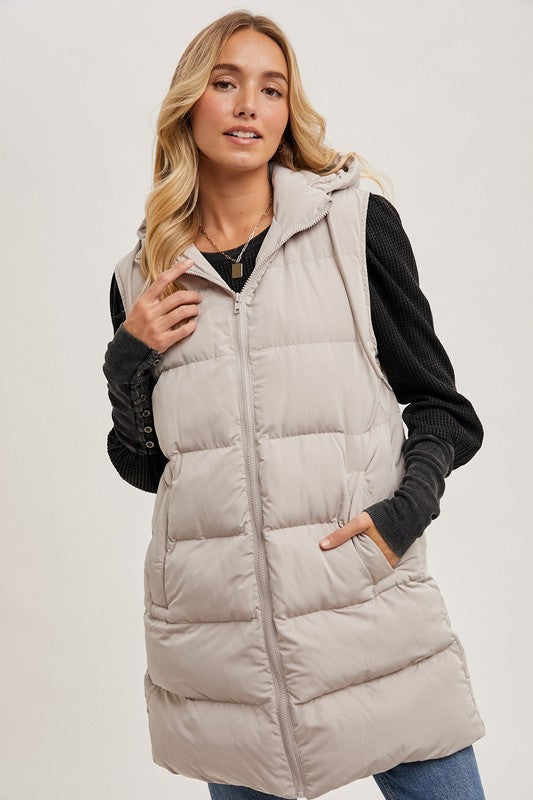 Long Puffer Vest