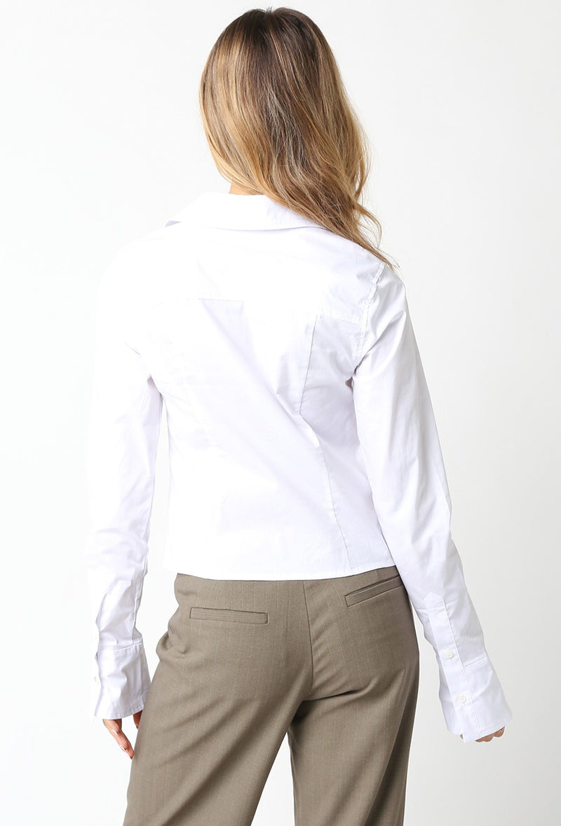 Olivia White Button Down