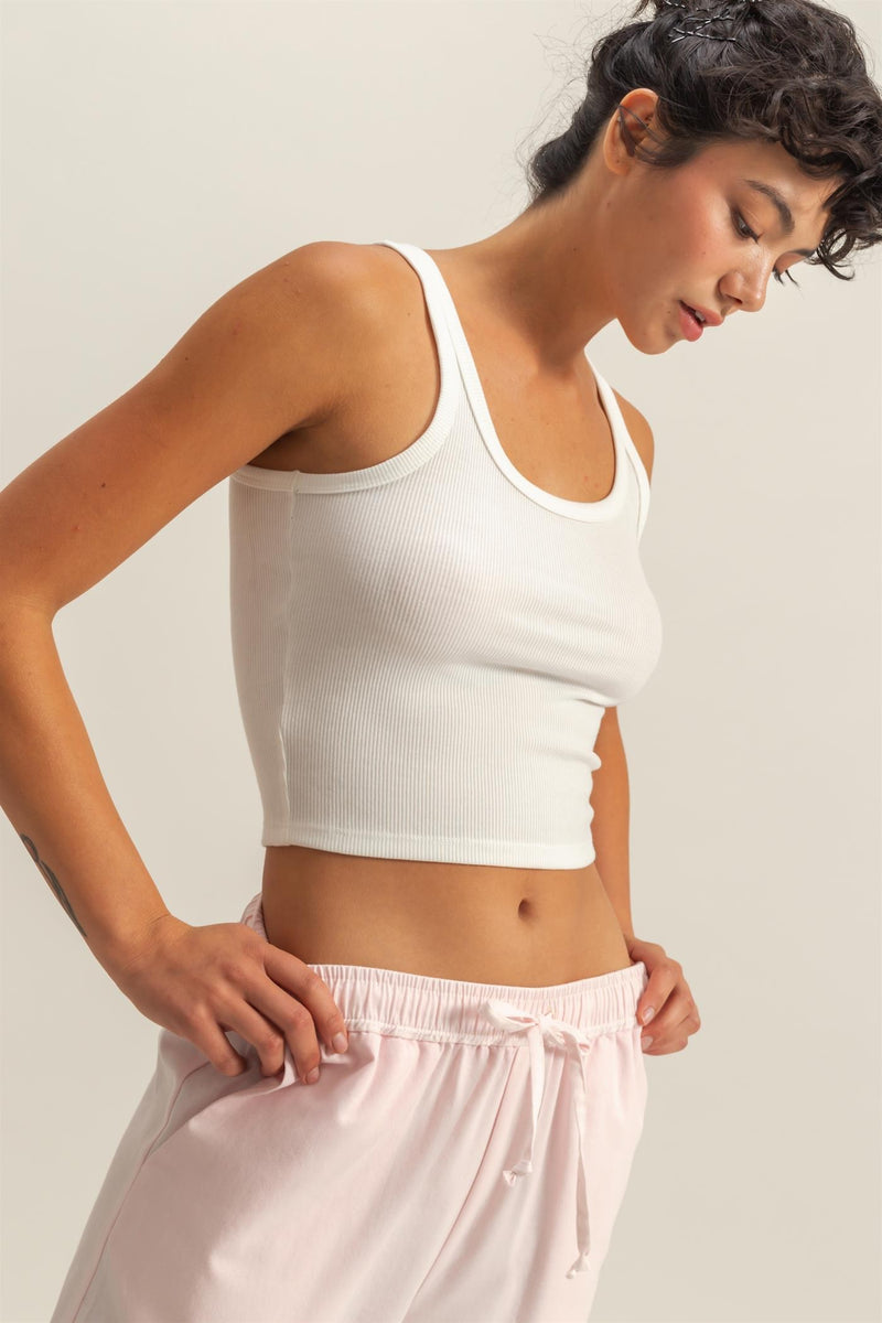 Scoop Neck Bodycon Tank